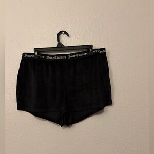 Juicy Couture Black shorts with rhinestones